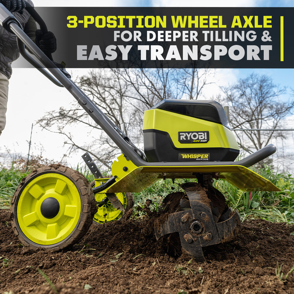 40V HP BRUSHLESS WHISPER SERIES 16" FRONT TINE TILLER Image 9