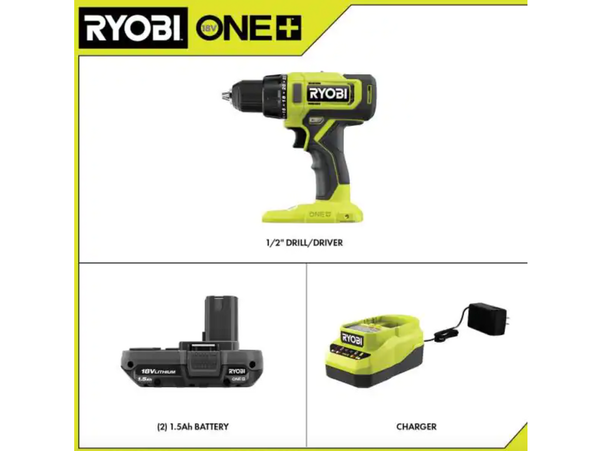 18V ONE+ 1/2" DRILL/DRIVER KIT Image 2