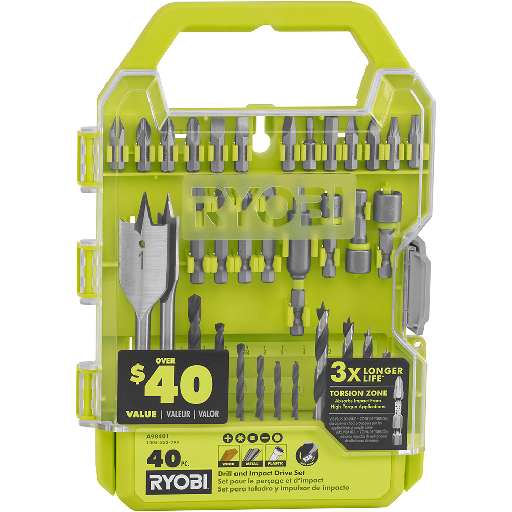 40 PC. DRILL AND IMPACT DRIVE SET image