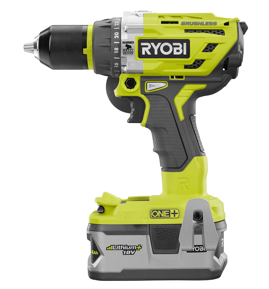 18V ONE+™ Brushless Hammer Drill/Driver Kit Image 2