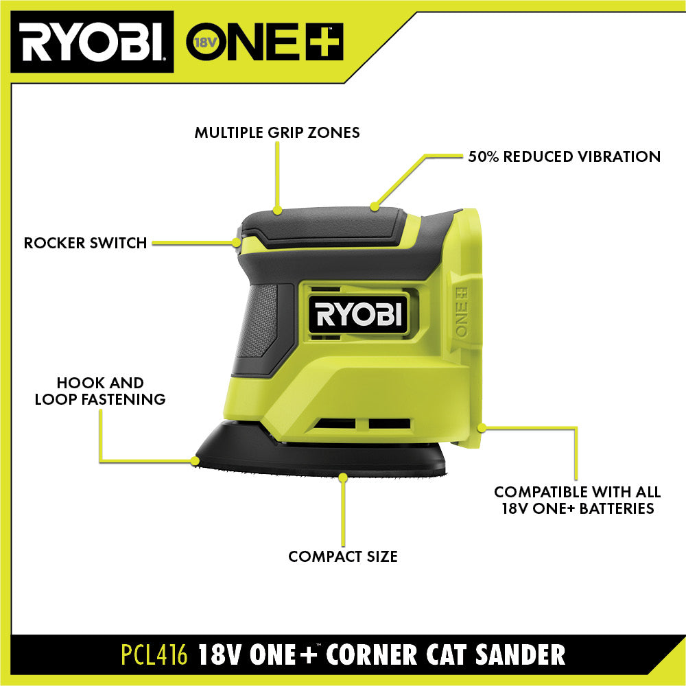 18V ONE+ CORNER CAT FINISH SANDER KIT Image 2
