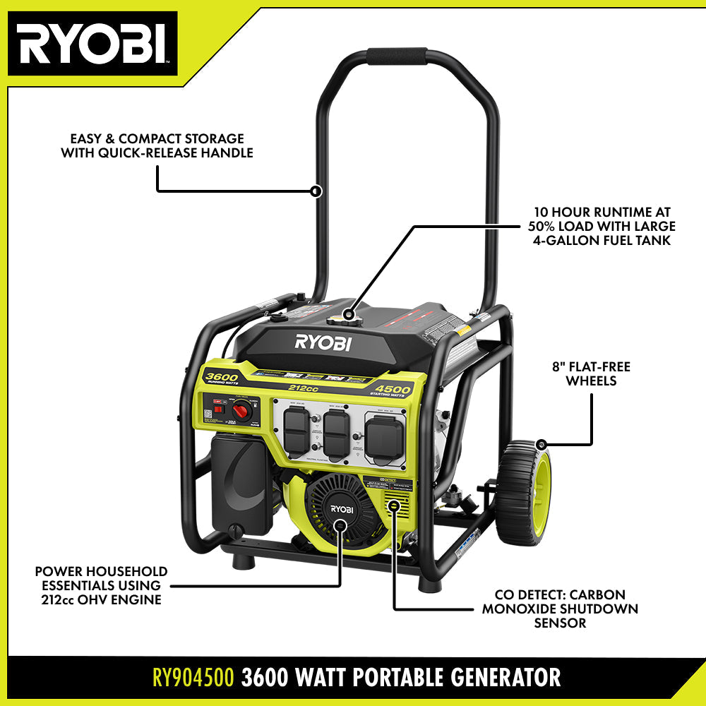 4500W Portable Gas Generator