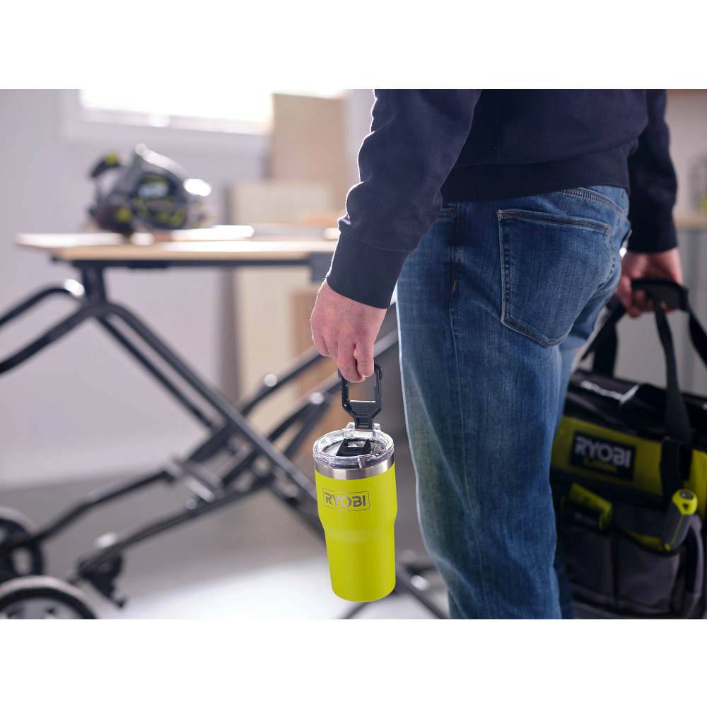 20 oz. Stainless Steel Green Tumbler