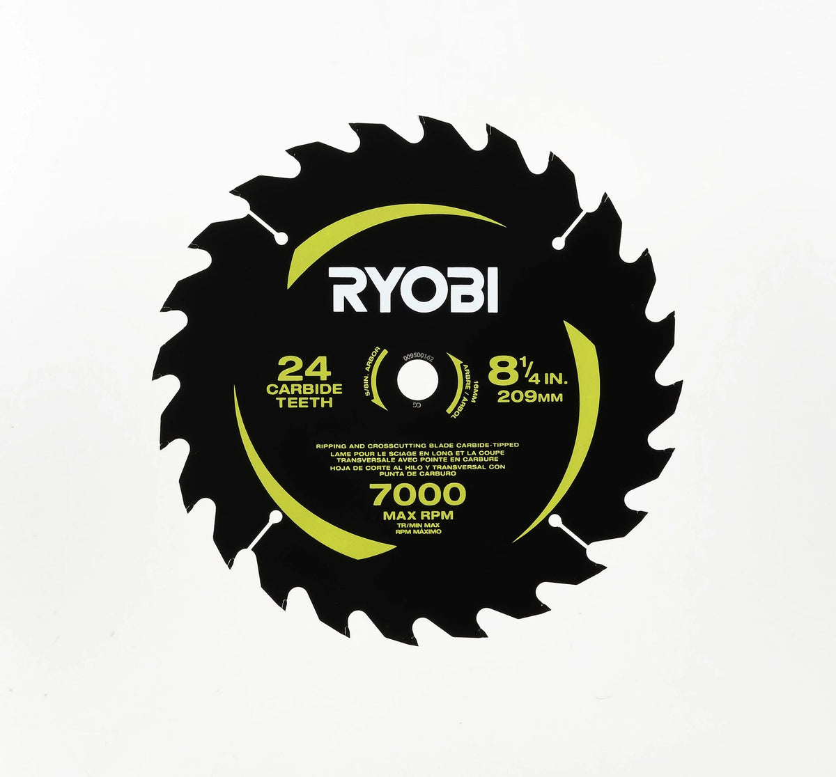 8-1/4" 24 CARBIDE TEETH THIN KERF TABLE SAW BLADE Image 2
