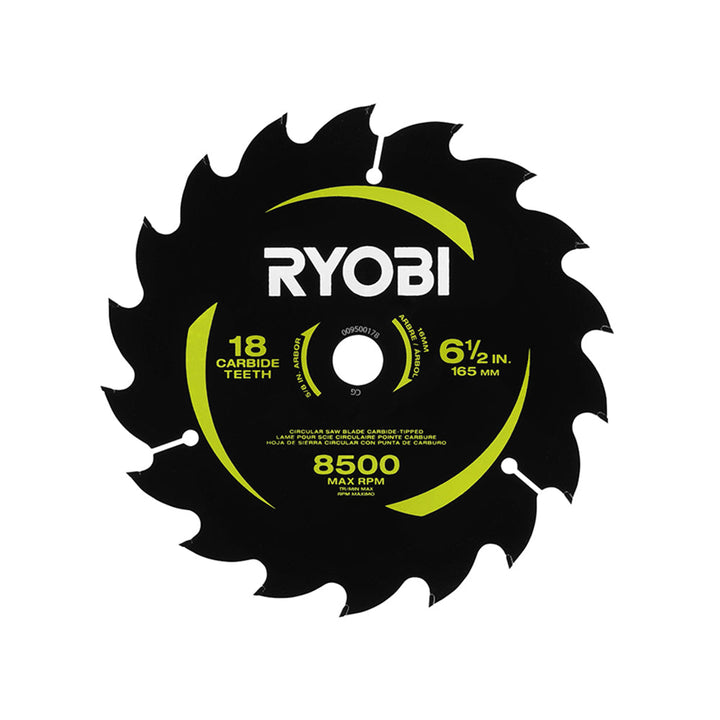 6-1/2" 18 CARBIDE TEETH THIN KERF CIRCULAR SAW BLADE Image 1