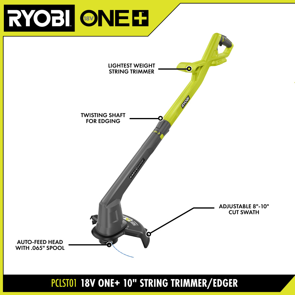 18V ONE+ 10" String Trimmer/Edger Kit