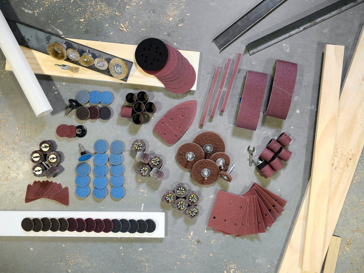 9 PC. 5-1/2" CORNER CAT SANDER SAND PAPER Image 2