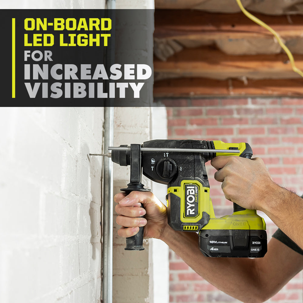 18V ONE+ HP Brushless 1" SDS-Plus Rotary Hammer