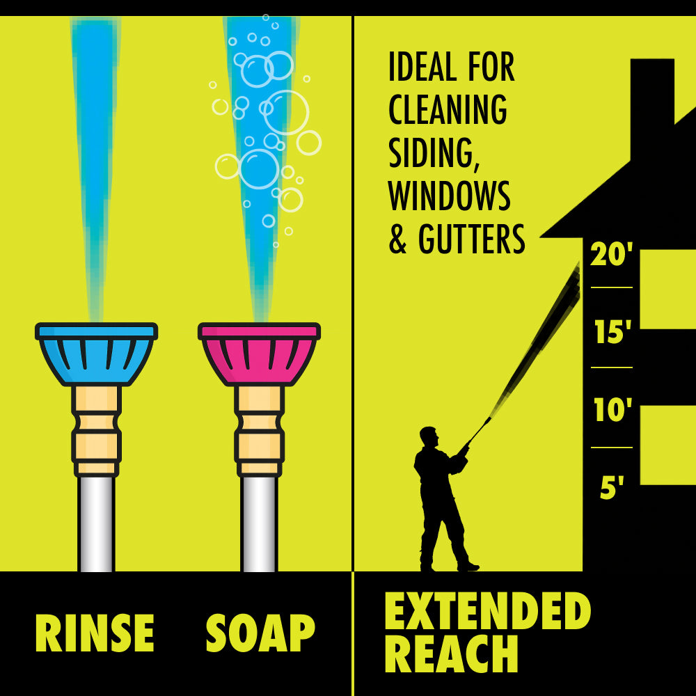 Pressure Washer Second Story Nozzle Kit