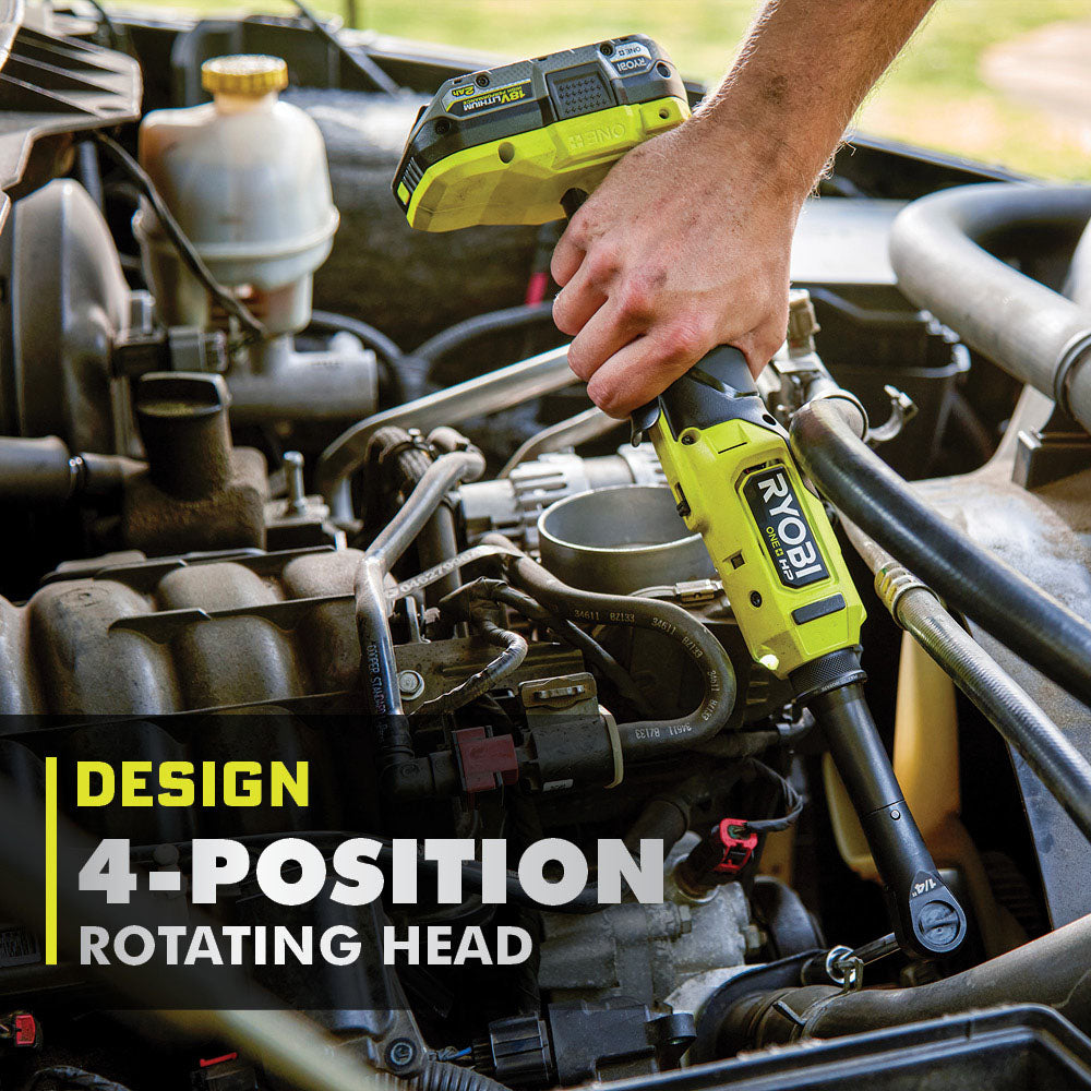 18V ONE+ HP BRUSHLESS 1/4" EXTENDED REACH RATCHET Image 4