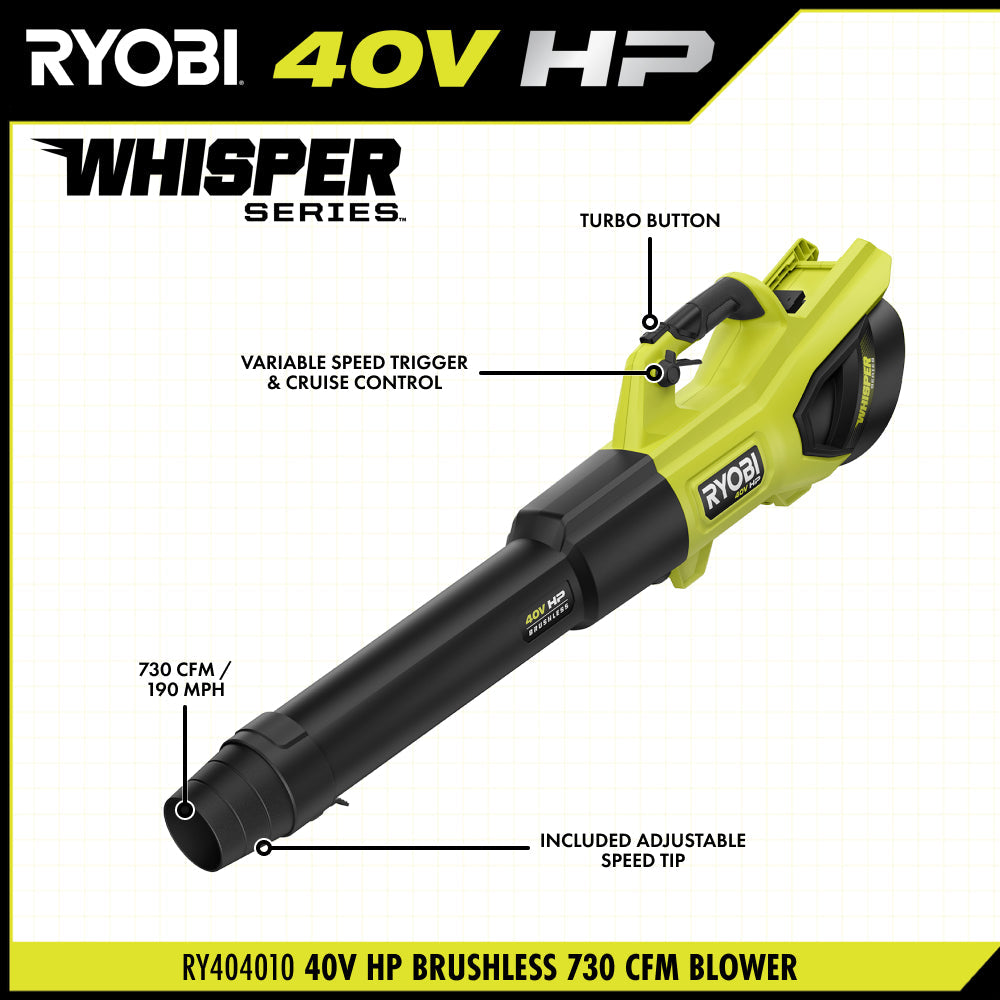 40V HP BRUSHLESS 730 CFM BLOWER Image 3