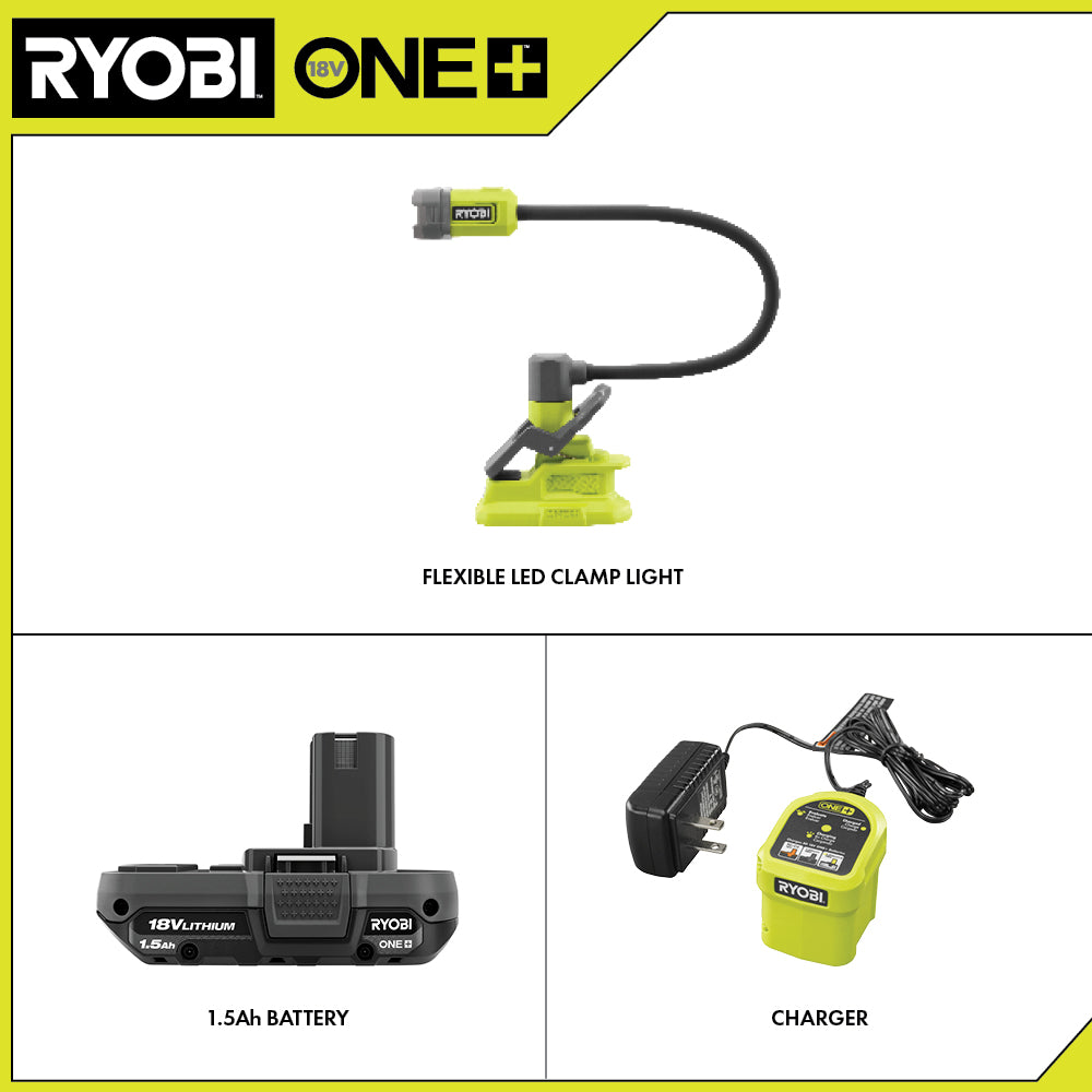 18V ONE+ FLEXIBLE LED CLAMP LIGHT KIT Image 2